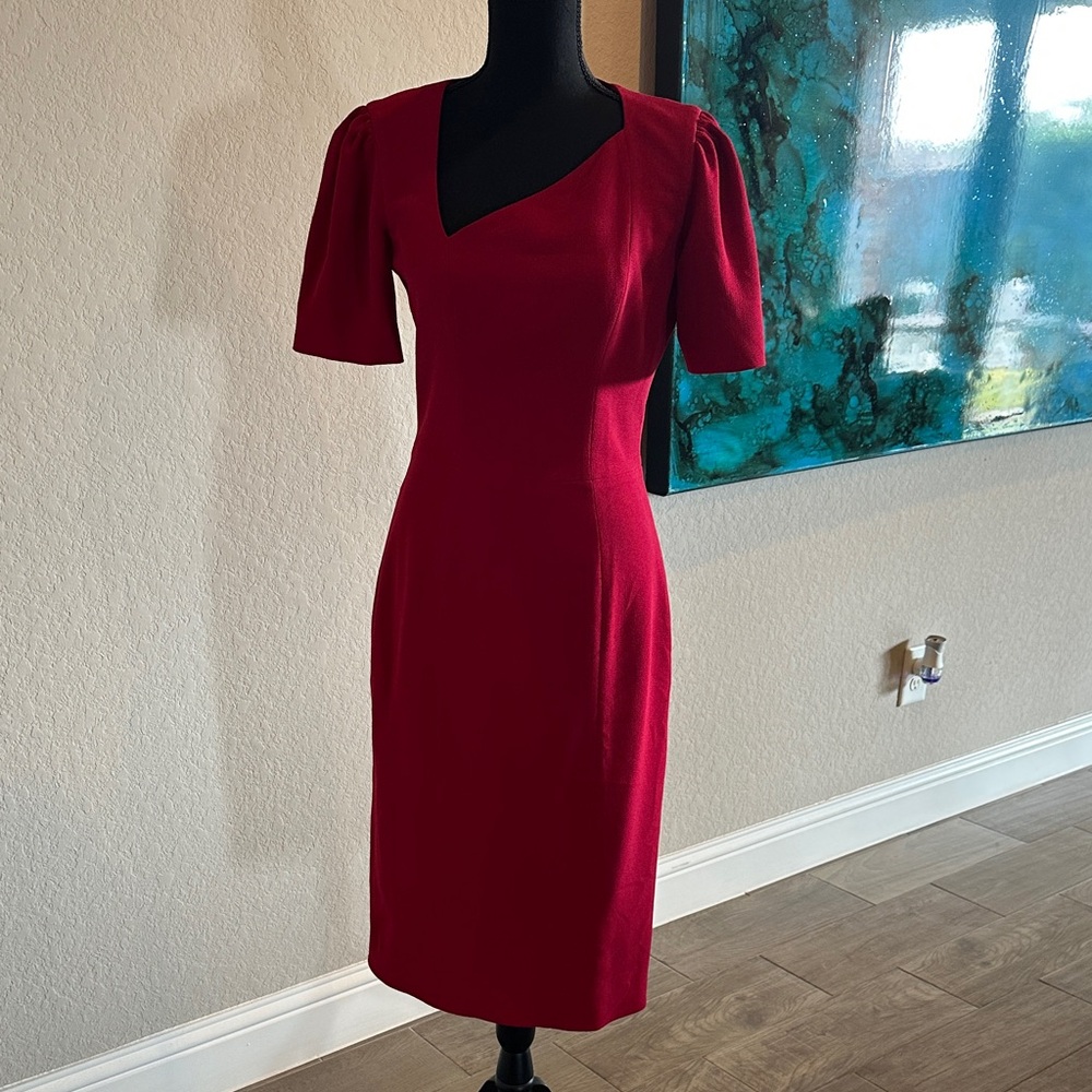 Dress the Population Asymmetrical Red Dress